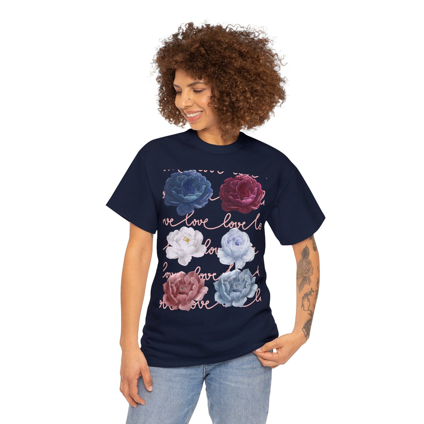 Unisex Flower LOVE Tee Shirt