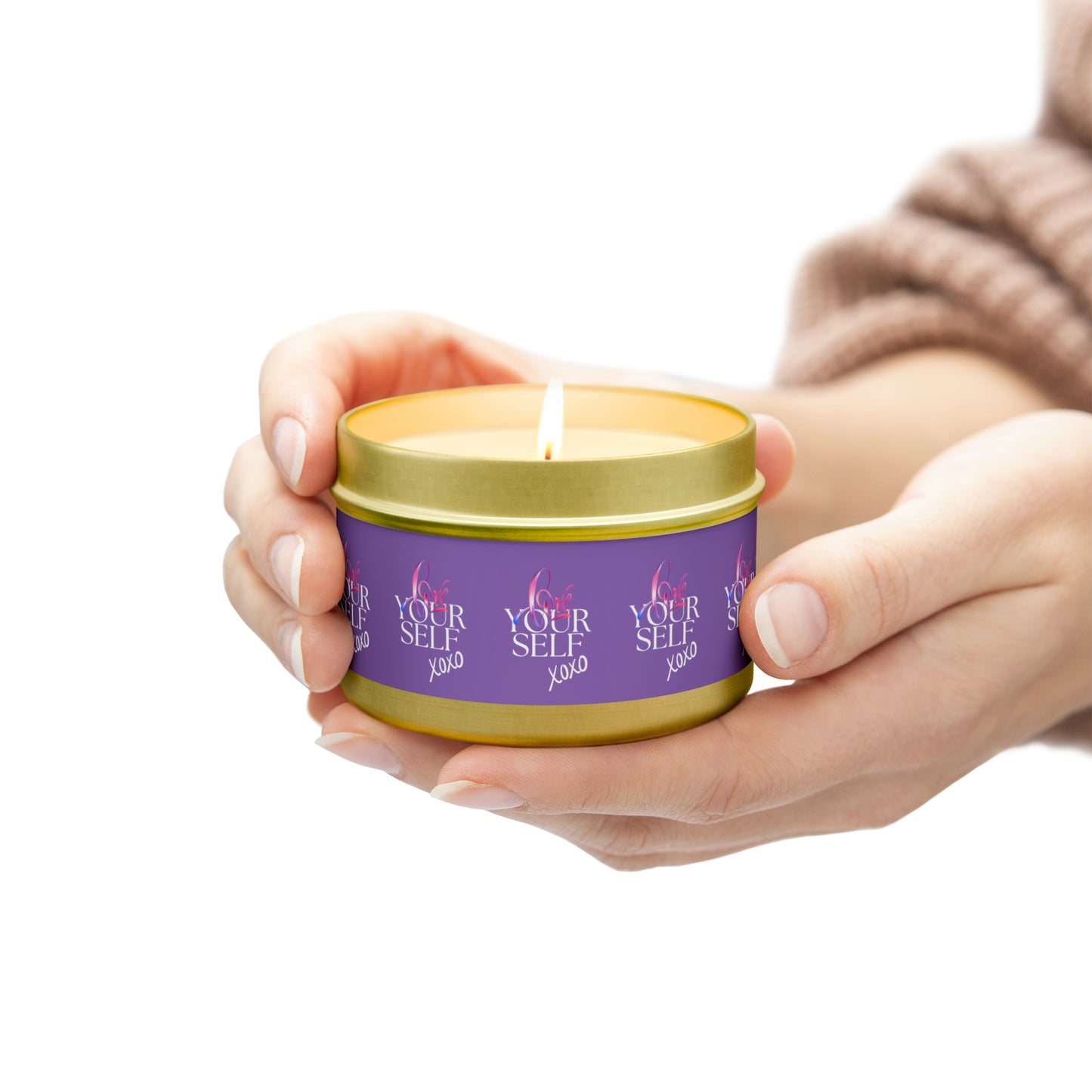 Love YourSelf Tin Candles