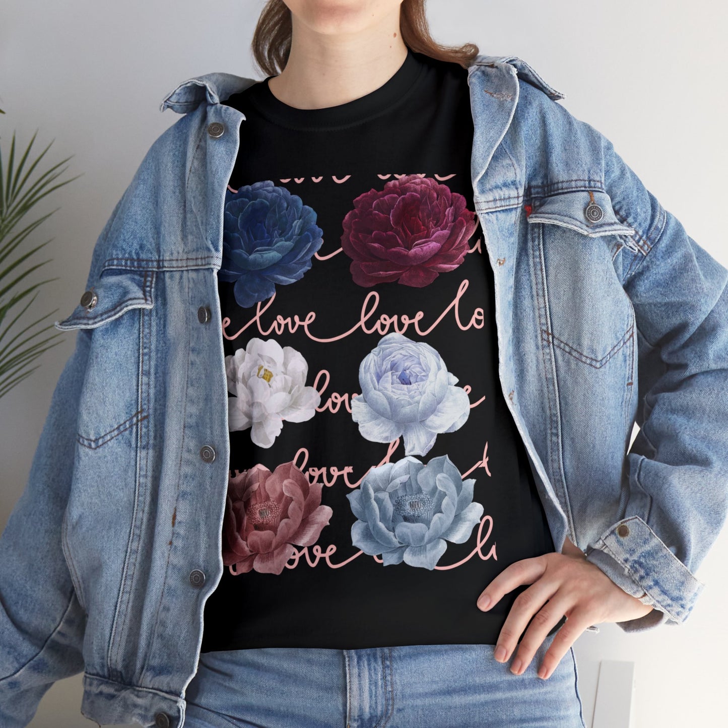 Unisex Flower LOVE Tee Shirt