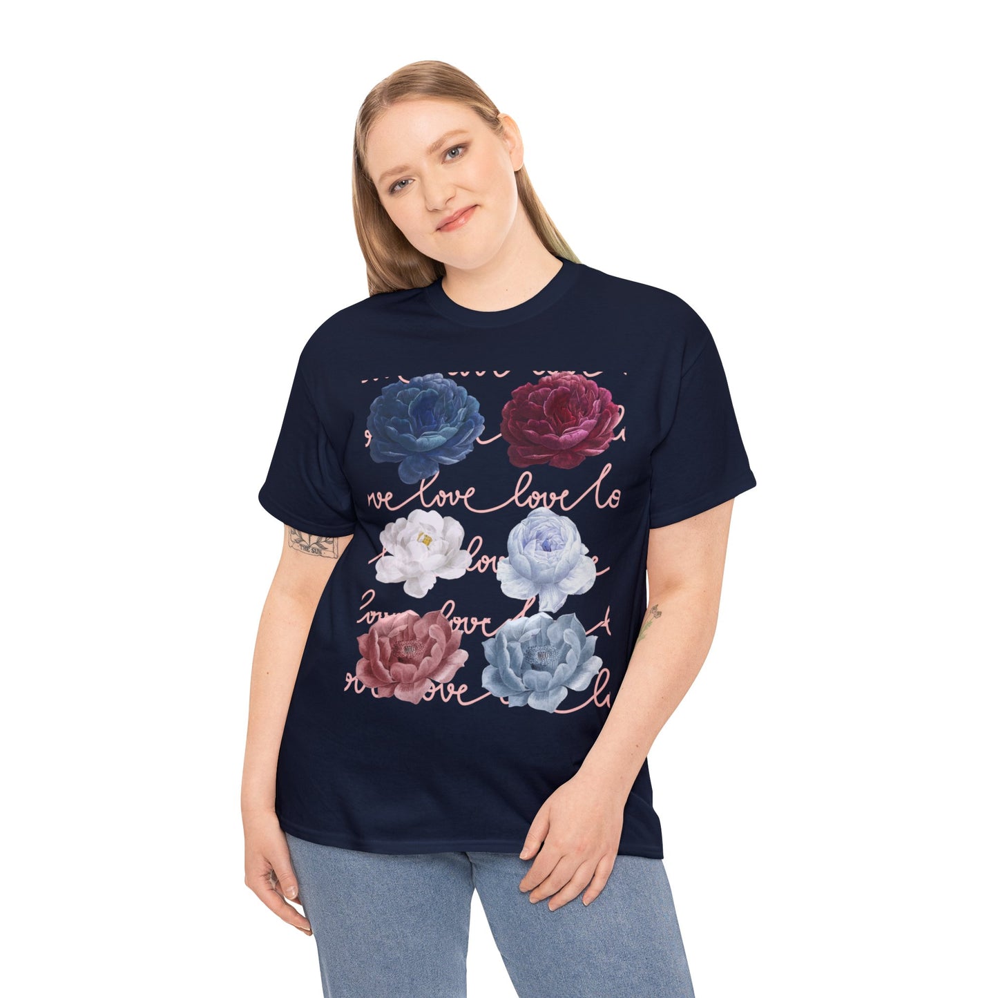 Unisex Flower LOVE Tee Shirt