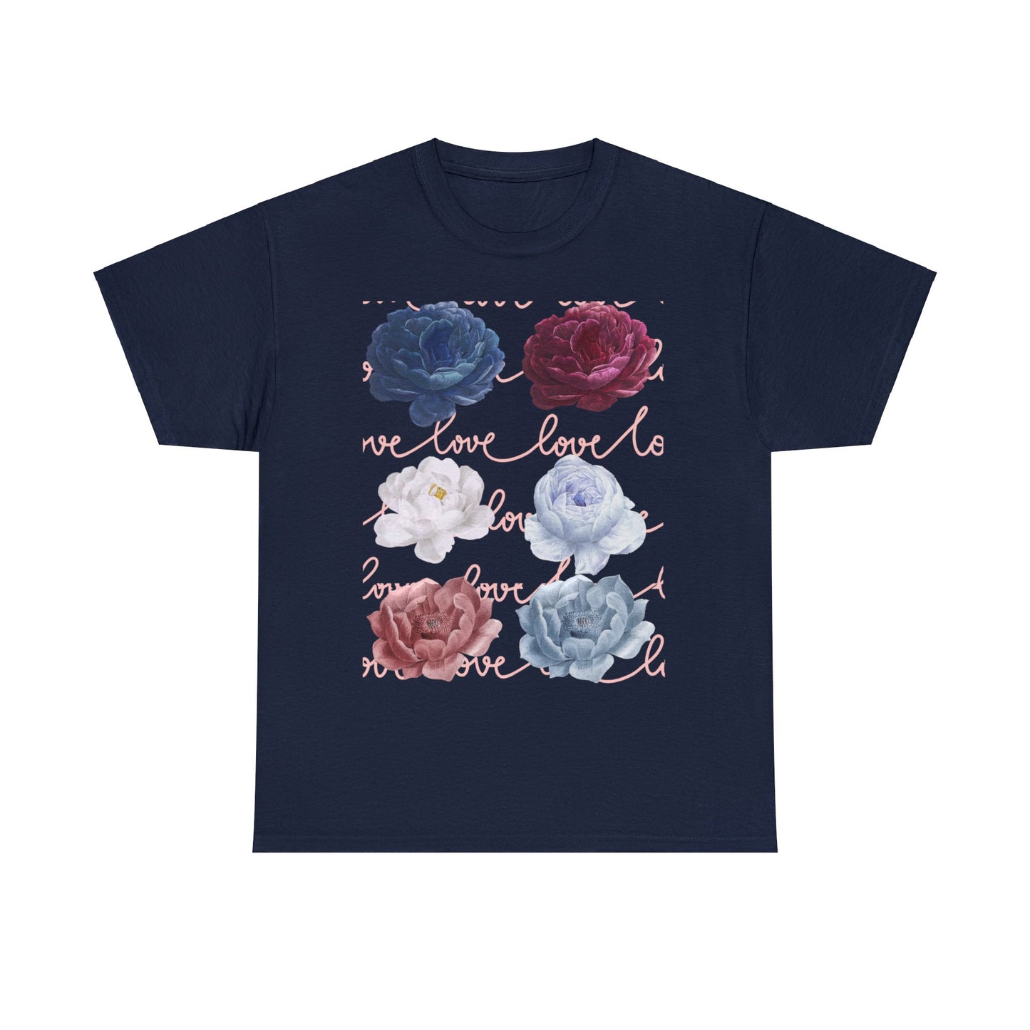 Unisex Flower LOVE Tee Shirt