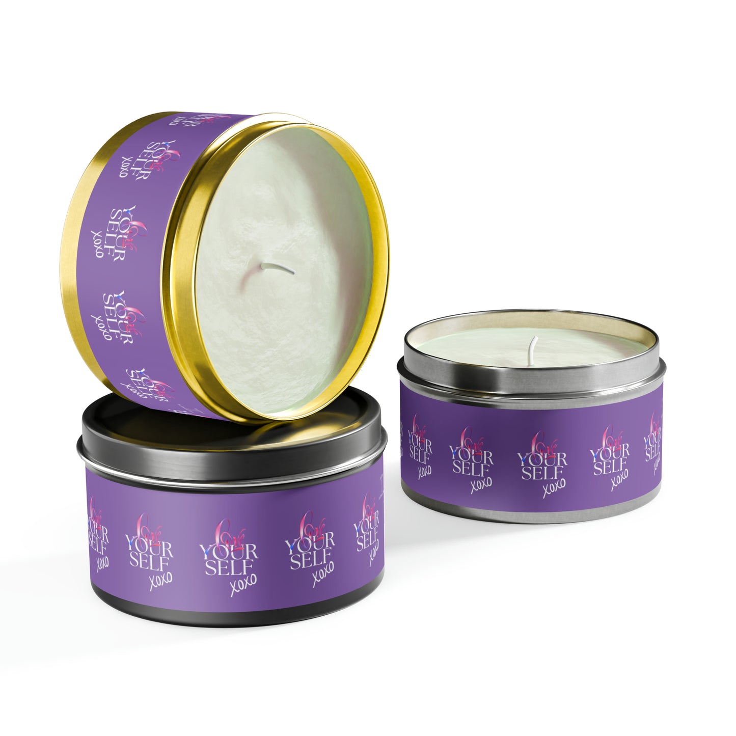 Love YourSelf Tin Candles