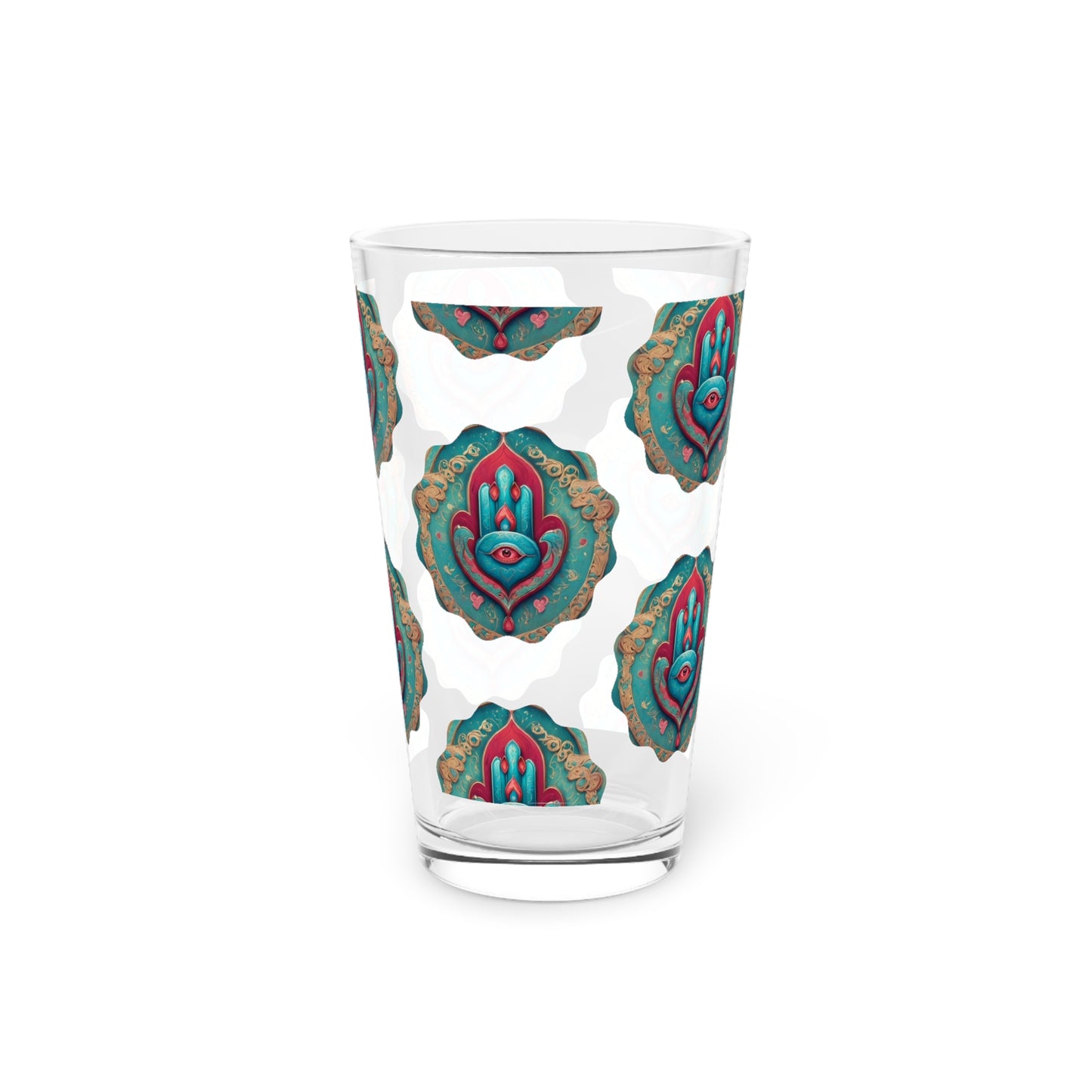 Pint Hamsa Glass, 16oz