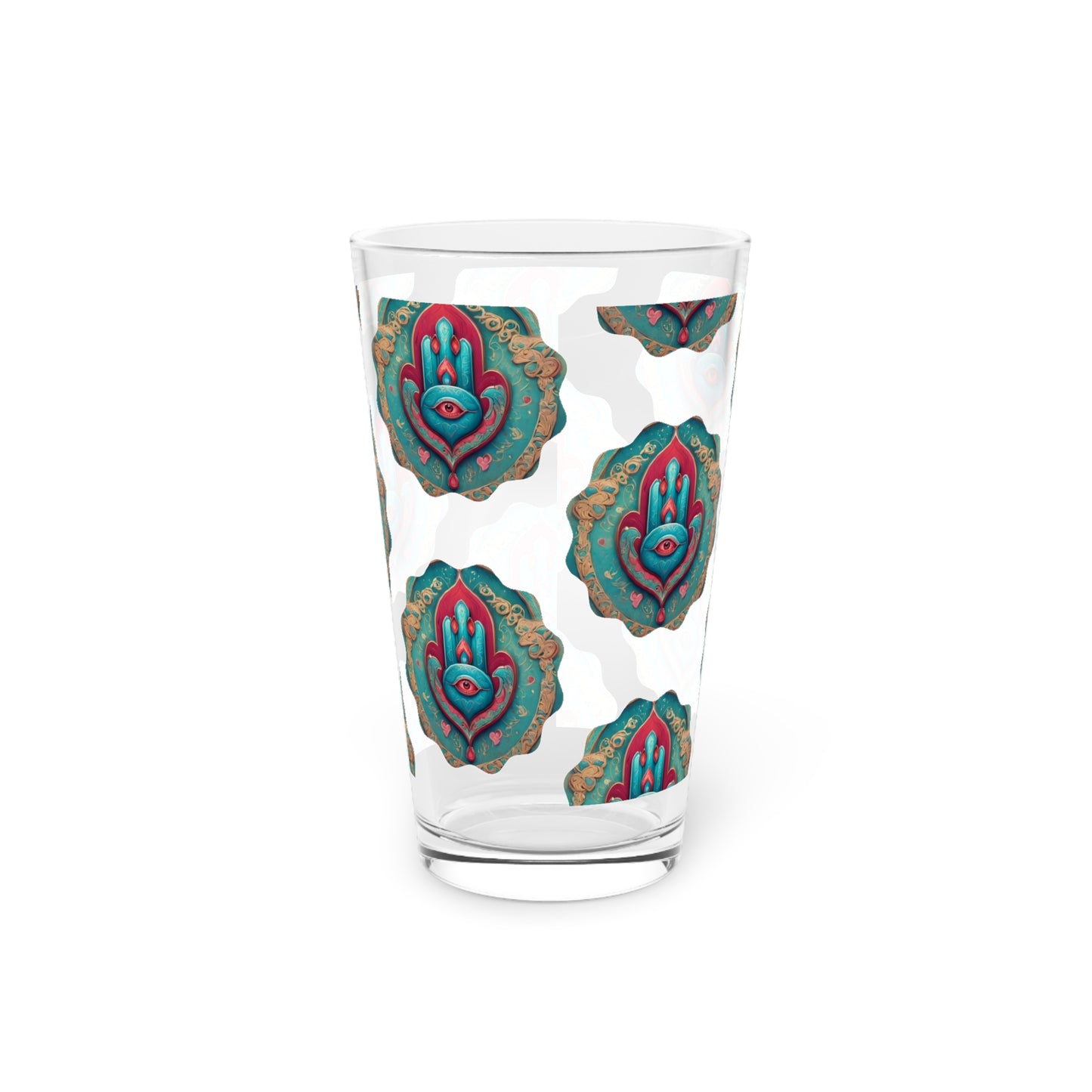 Pint Hamsa Glass, 16oz