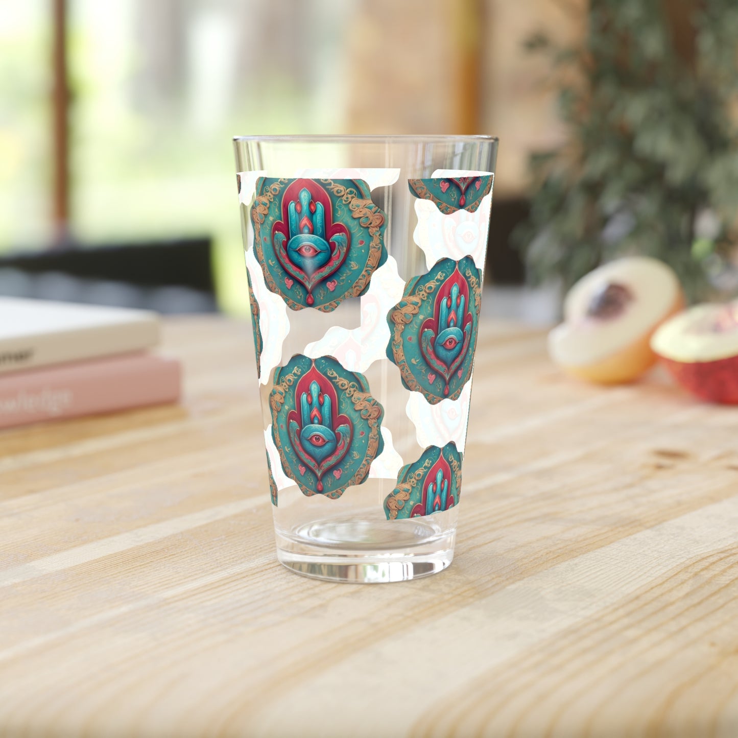 Pint Hamsa Glass, 16oz