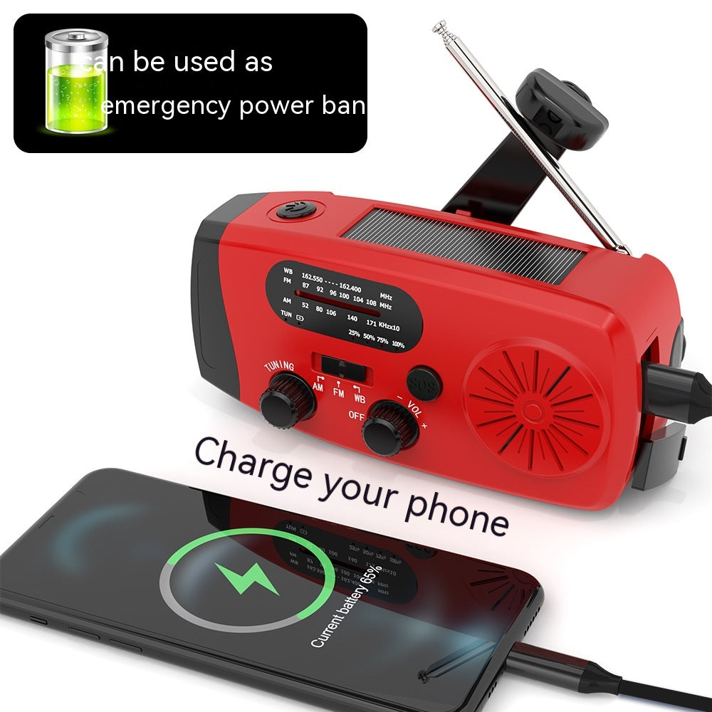 Multi Functional Solar Powered Portable Emergency Radio